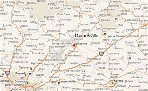 Map Of Georgia Gainesville