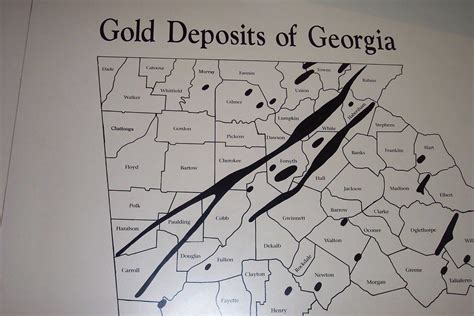Map Of Georgia Gold Belt