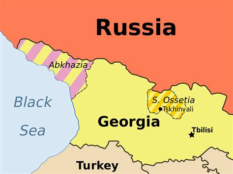 Map Of Georgia In Russia