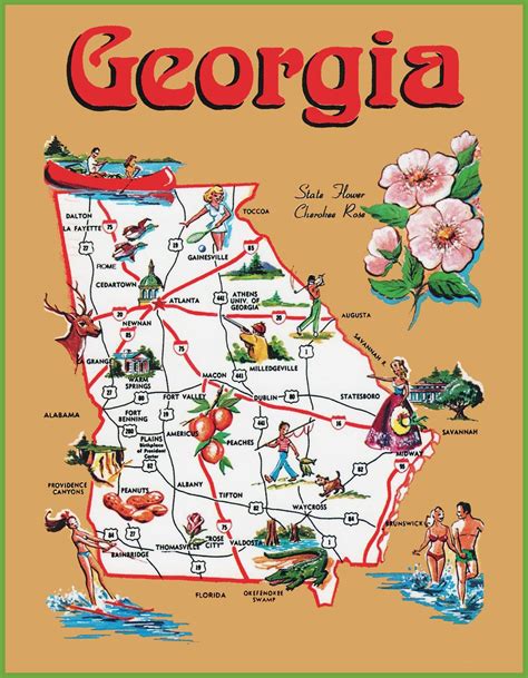 Map Of Georgia Kid