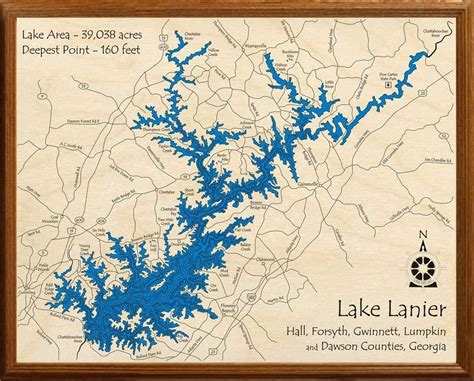 Map Of Georgia Lake Lanier