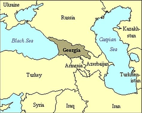 Map Of Georgia Middle East
