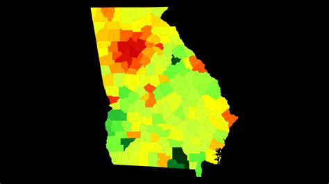 Map Of Georgia Population Density