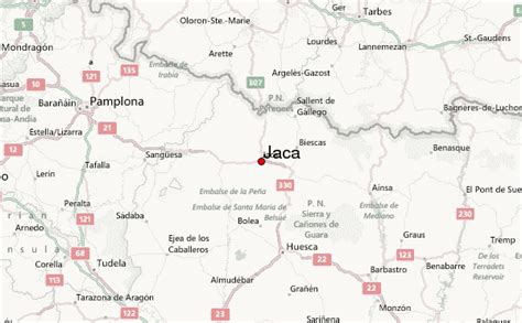 Map Of Jaca Spain