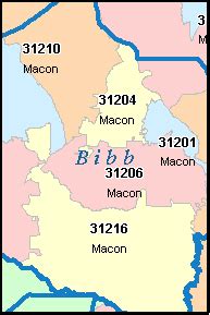 Macon Zip Code Map, Macon County Zip Codes