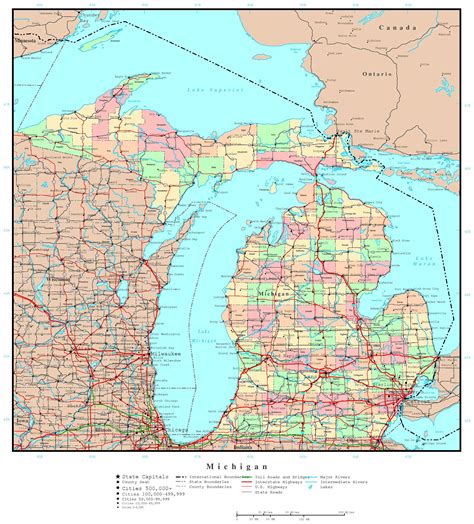 Map Of Michigan Cities