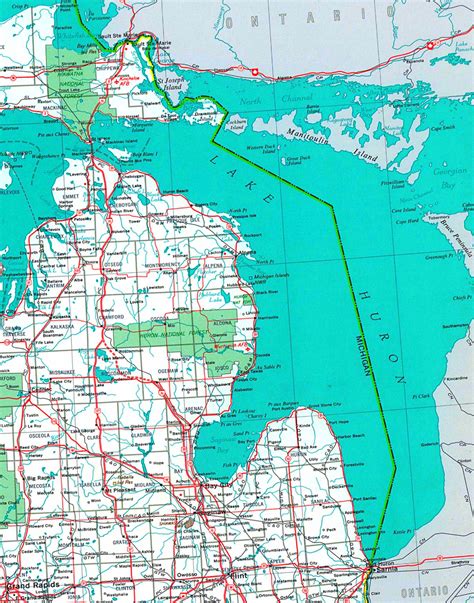 Map Of Michigan Lake Huron