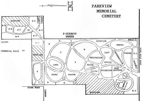 Map Of Michigan Memorial Cemetery