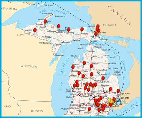 Map Of Michigan Prisons