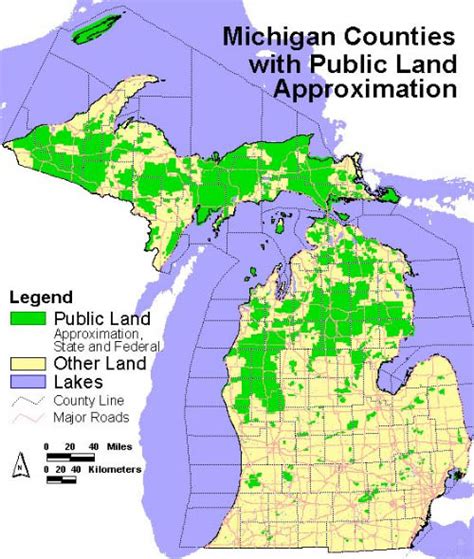 Map Of Michigan Public Land