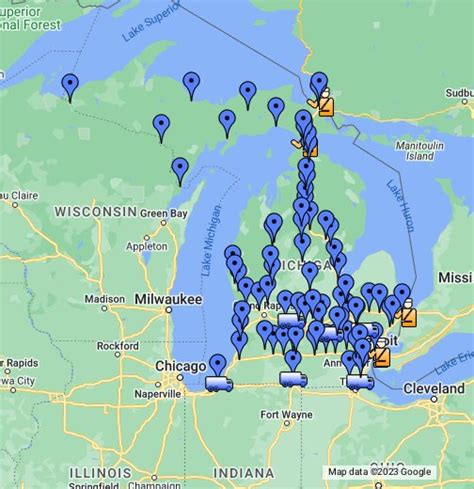 Map Of Michigan Rest Areas
