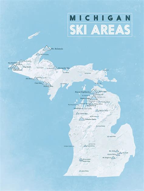 Map Of Michigan Ski Resorts