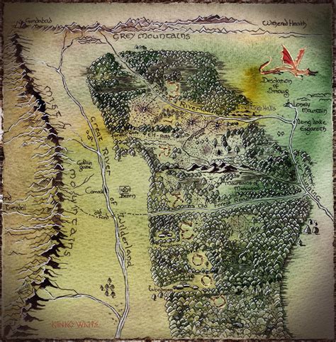 Map Of Middle Earth Mirkwood