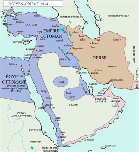 Map Of Middle East During Ww1