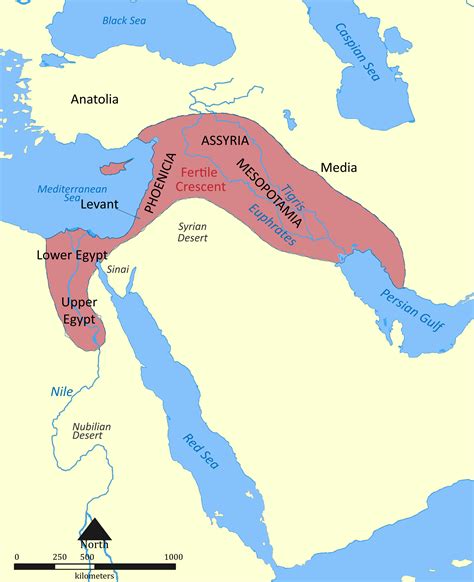 Map Of Middle East Fertile Crescent