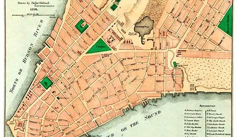 Map Of New York City 1776