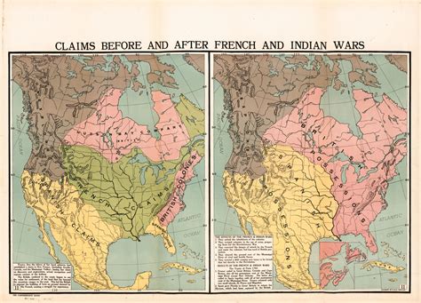 Map Of North America Before And After The French And Indian War