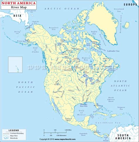 Map Of North America Lakes