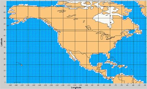 Map Of North America Latitude