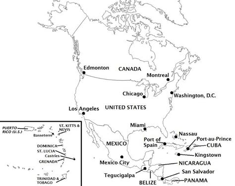 Map Of North America Quiz Sporcle