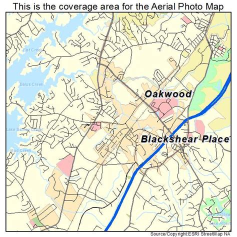 Map Of Oakwood Georgia