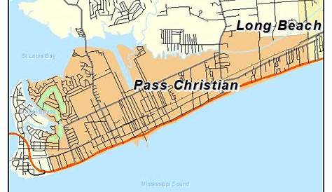 Map Of Pass Christian Ms