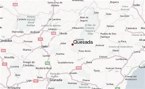 Map Of Quesada Spain