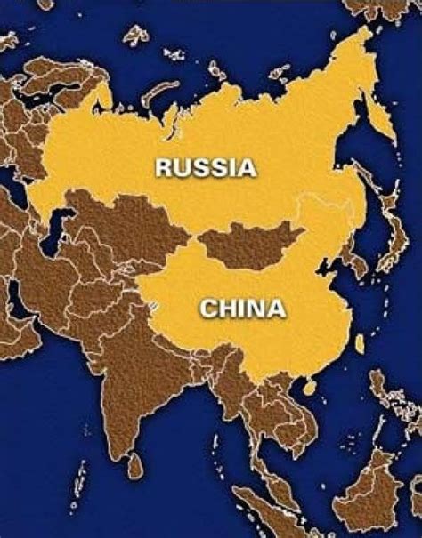 Map Of Russia China