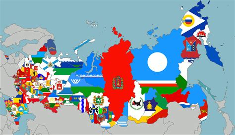 Map Of Russia Flag