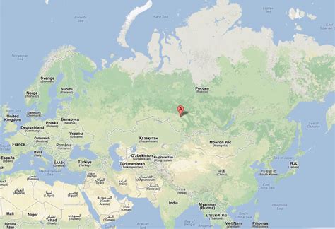 Map Of Russia Novosibirsk