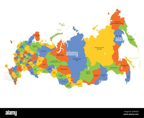 Map Of Russia Oblasts