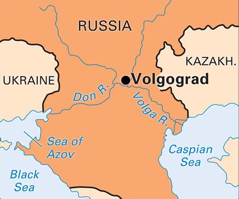 Map Of Russia Volgograd