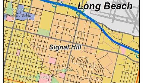 Map Of Signal Hill Ca