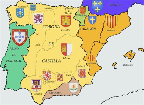 Map Of Spain Before Unification