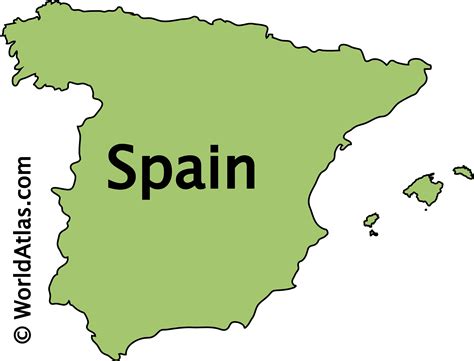 Map Of Spain Easy