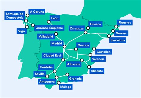 Map Of Spain High Speed Rail