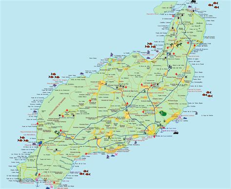 Map Of Spain Lanzarote
