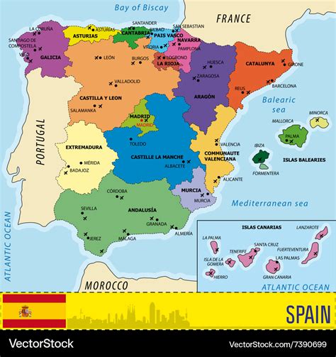 Map Of Spain Regions