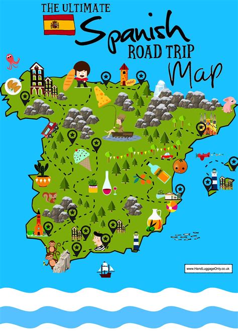 Map Of Spain Tourist Destinations