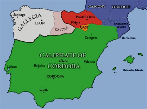 Moorish Spain Map History Of Spain Wikipedia secretmuseum