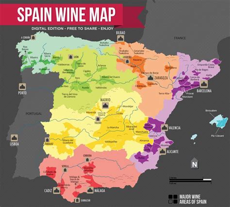 Map Of Spain Wine Regions