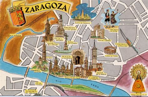 Map Of Spain Zaragoza
