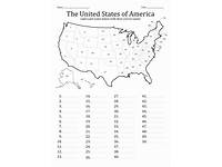 Map Of The 50 States Blank Quiz