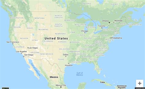 Map Of The Usa Google