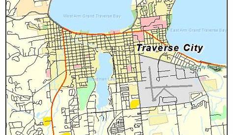 Map Of Traverse City Area Michigan Golf Guide