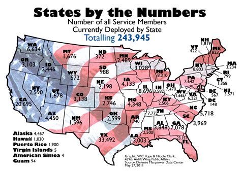 Map Of Us States With Numbers