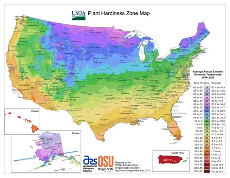 Map Of Usa Growing Zones