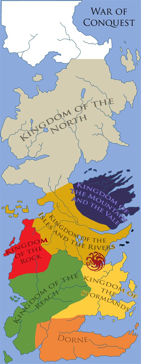 Map Of Westeros Before Aegon