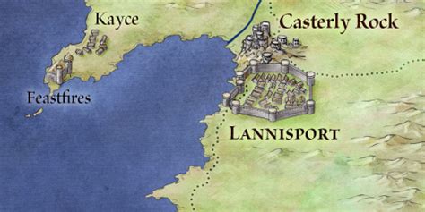 Map Of Westeros Casterly Rock