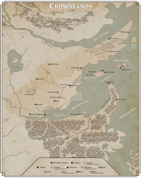 Map Of Westeros Crownlands